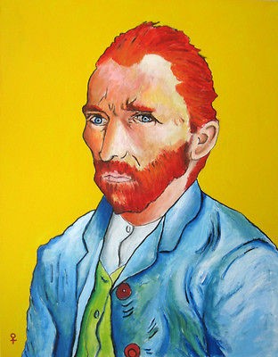 VINCENT VAN GOGH PORTRAIT PAINTING ♥ Original ♥ PostImpression 