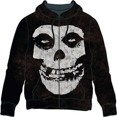 Bravado Misfits Discharge Hoodie Black Hoodie w/Crimson Ghost Face 