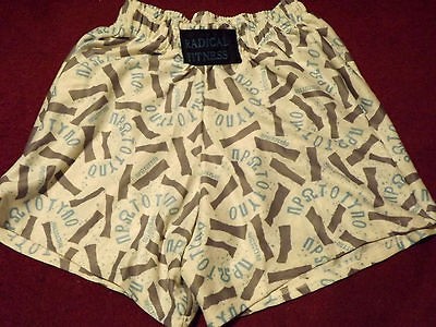 GREEK PRINT BAGGIES BODYBUILDING GYM RUNNING FITNESS SHORTS WAIST UP 