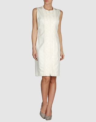 GIVENCHY Ivory Cotton Sangallo Lace Front Dress FR42/US 8 $995 NWT100 