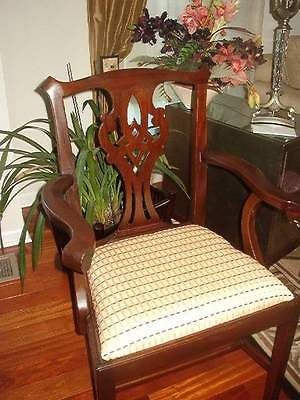 Henkel Harris Chippendale Model 101A Mahogany Arm Chair Excellent 