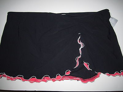 NWT Profile by GOTTEX Tricolore Skirted Bottoms Swimwear Navy Size 22W