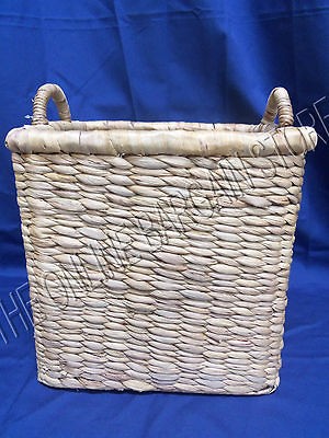 Seagrass Hyacin Rattan Jute Laundry Toys Storage Organization Basket 