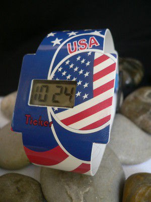   LIMESTONE WATCH AMERICAN FLAG USA LIGHT WEIGHT ECOLOGICAL FRIENDLY