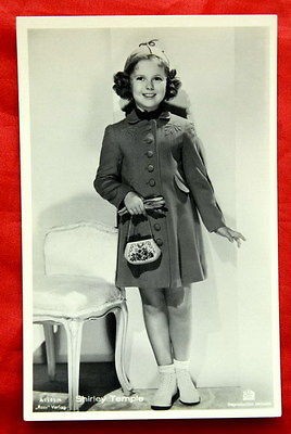 SHIRLEY TEMPLE W/PURSE 1920’ VINTAGE POSTCARD PHOTO ROSS