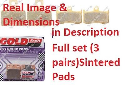 Real & Front Motorbike Sintered Brake Pads for Moto Guzzi Quota 1000 