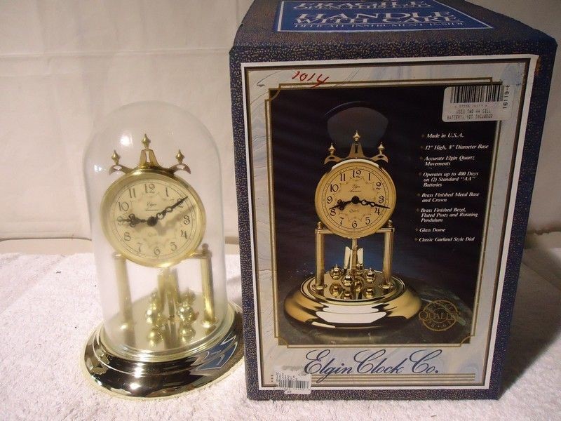 VTG Elgin Clock Company American Quartz Movement Brass Finish