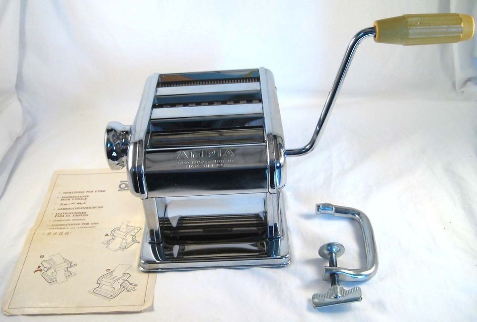 Ampia Pasta Noodle Maker Model 110 Roller Cutters