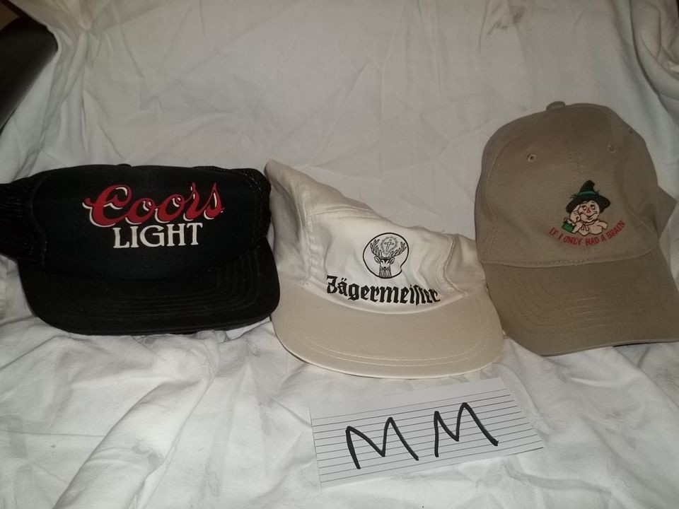 Vintage Snap Back Caps Hats Mesh Trucker Liquor Lot JagerMeister 