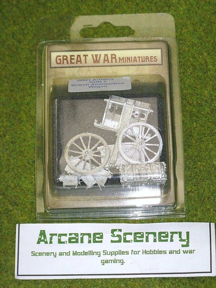 GREAT WAR MINIATURES British Ammunition Wagon GUN3 28mm