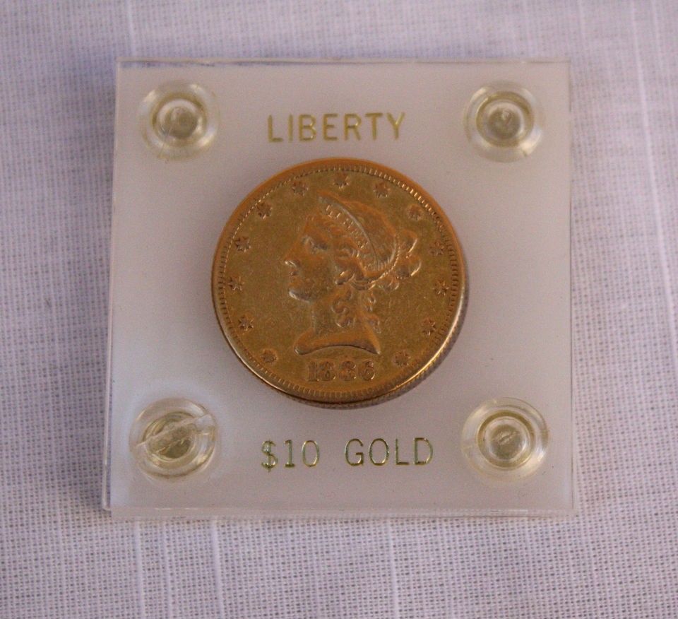 MAGNIFICENT 1886 AMERICAN $10 LIBERTY GOLD COIN