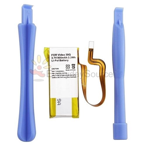 900mAh Li ion REPLACEMENT BATTERY+OPENING TOOLS FOR Apple IPOD VIDEO 