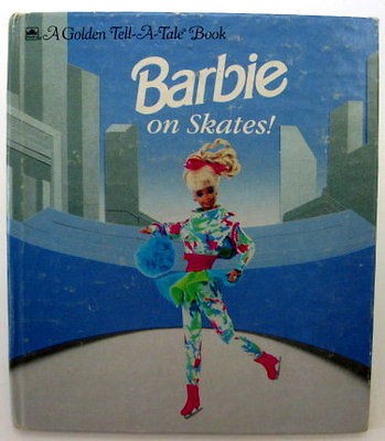 BARBIE ON SKATES vintage Golden Tell a Tale VG HB 1992 Rita Balducci 