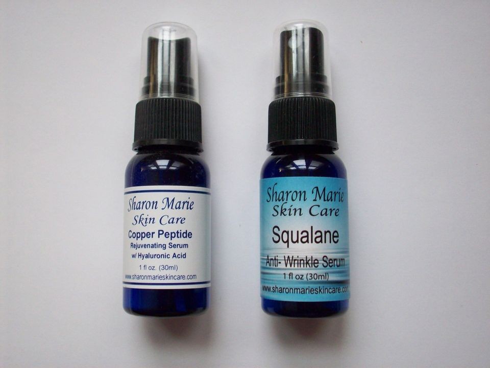 Sharon Marie Copper Peptide Serum & Squalane Combo Pack   1 oz ea.