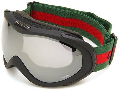 NEW GUCCI 1653 SNOWBOARD/SKI PROTECTIVE BLACK/MIRRORED GRAY GOGGLES 