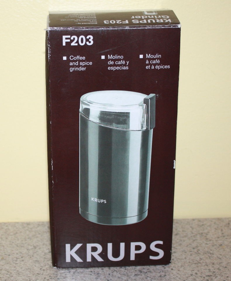 Krups Electric Coffee & Spice Grinder w/ Stainless Steel bladesBlack