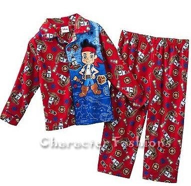 JAKE AND THE NEVERLAND PIRATES 2T 3T 4T Pajamas pjs Shirt Pants BOYS 