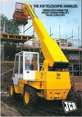   Brochure   JCB   520   Telescopic Handler   Forklift   1977 (EB389