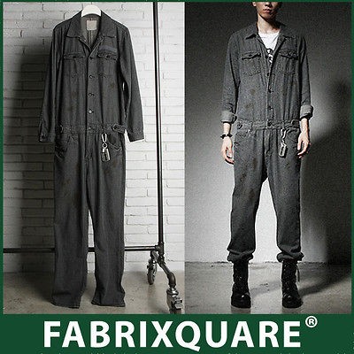 FX homme Vtg Washing Denim Jumpsuit at Fabrixquare Unique S M mod chic 