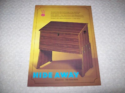 NSM HIDEAWAY 160 E JUKEBOX FLYER BROCHURE 1979