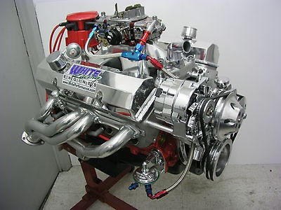 SBC 383 STROKER ENGINE W/ HEADERS 450 hp