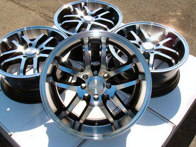 18 Effect Wheels Rims Black Hyundai Accent Elantra Sonata Tiburon 