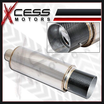 DODGE RAM VW JETTA STAINLESS MUFFLER APEXI N1 TYPE 4 FLAT TIP W 