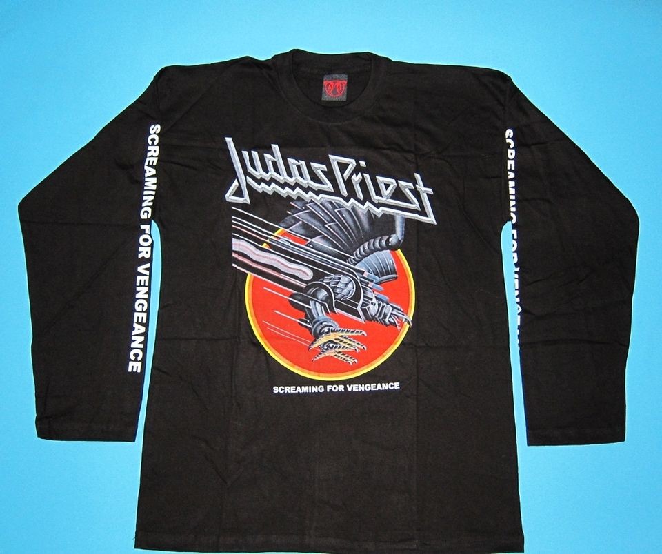 Judas Priest   Screaming for Vengeance T shirt Long Sleeve size L NEW