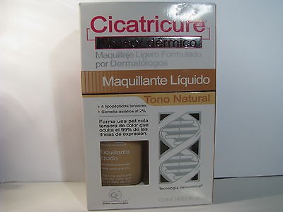 Cicatricure liquid makeup TONO NATURAL 30ml fast shipping = satisfied 