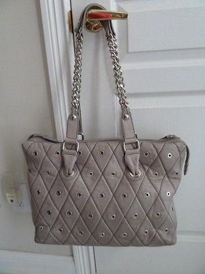 PULICATI GRAY LEATHER LARGE PURSE HIGH QUALITY ITALIAN