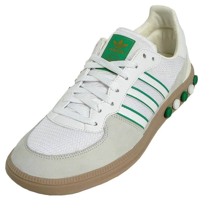   PLUG White Green Gu​m Suede Mesh indoor super spezial new UK9