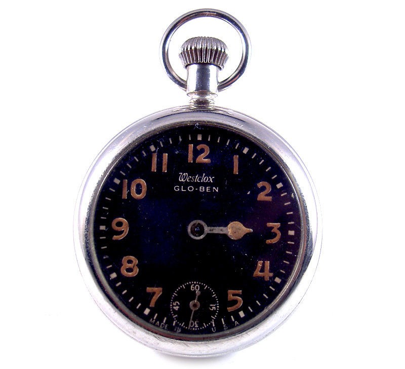 WESTCLOX 1924 GLO BEN Pocket Dollar Watch Repair or Restore