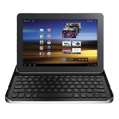   Samsung Galaxy Tab 16GB 10.1 Gray & ZAGG Logitech Keyboard Case Bundle