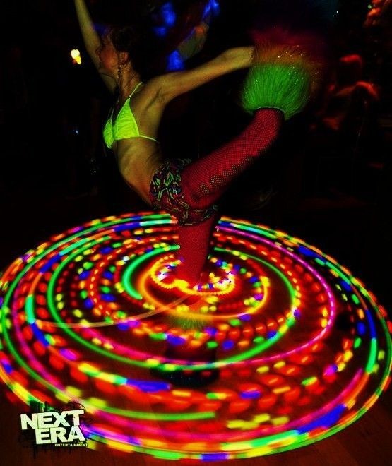 Caribbean Strobe LED Hula Hoop // Includes Warranty & Grip Tape