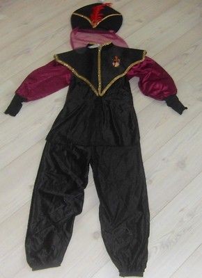 BNWT RARE  JAFAR 3 PC COSTUME 8 10 YRS ALADDIN HALLOWEEN 