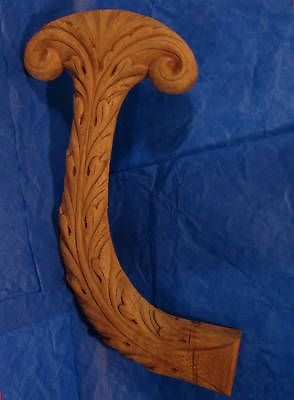 1820s Empire Couch Hand Carved Mahogany Element for Arm