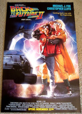   FUTURE PART 2 POSTER II ONE 1989 SHEET MINT AUTHENTIC Michael J Fox