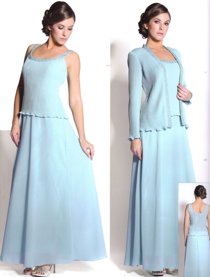 COLOR FORMAL OCCASION MOTHER OF THE BRIDE/ GROOM DRESS EVINING M To 