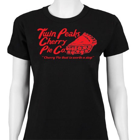 TWIN PEAKS CHERRY PIE CO AGENT COOPER LADIES CULT TV T SHIRT JF254