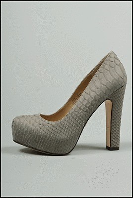 pour la victoire irina ii gray reptile sz 10 nwob