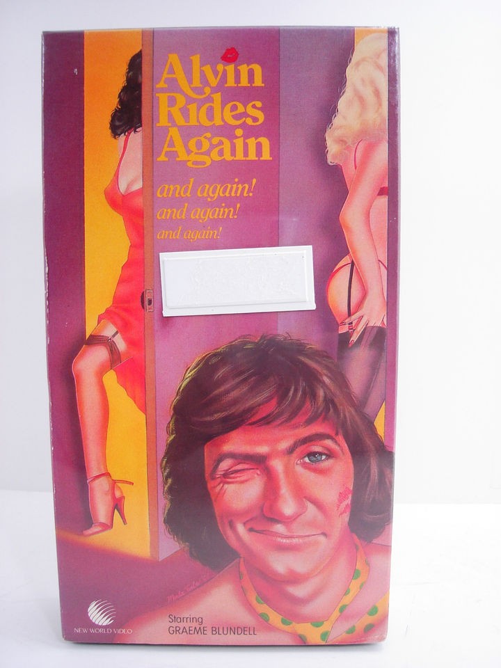 Alvin Purple Rides Again and Again VHS New World Video Graeme 