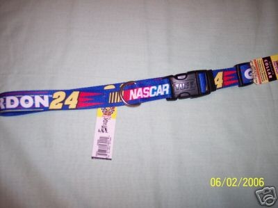 JEFF GORDON #24 NASCAR NYLON COLLAR BLUE NEW