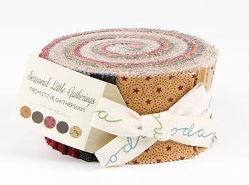 40 2.5 STRIPS~JELLY ROLL~SEASONAL LITTLE GATHERINGS~MOD​A FABRIC 