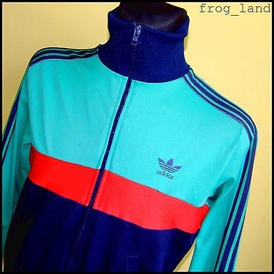 Vtg mens ADIDAS tracksuit top TENNIS jacket M INDIE 80s OLDSCHOOL 