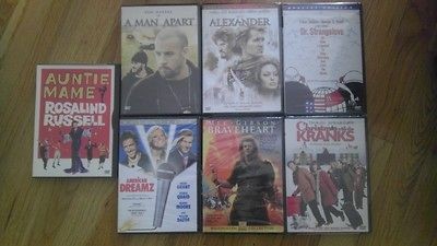 Alexander, Christmas with the Kranks, BraveHeart, Dr. Strangelove, A 