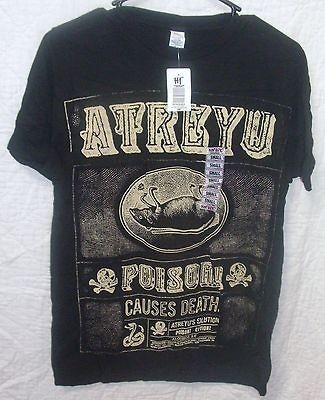 BNWT Atreyu Poison Black T Shirt Mens Size Small 