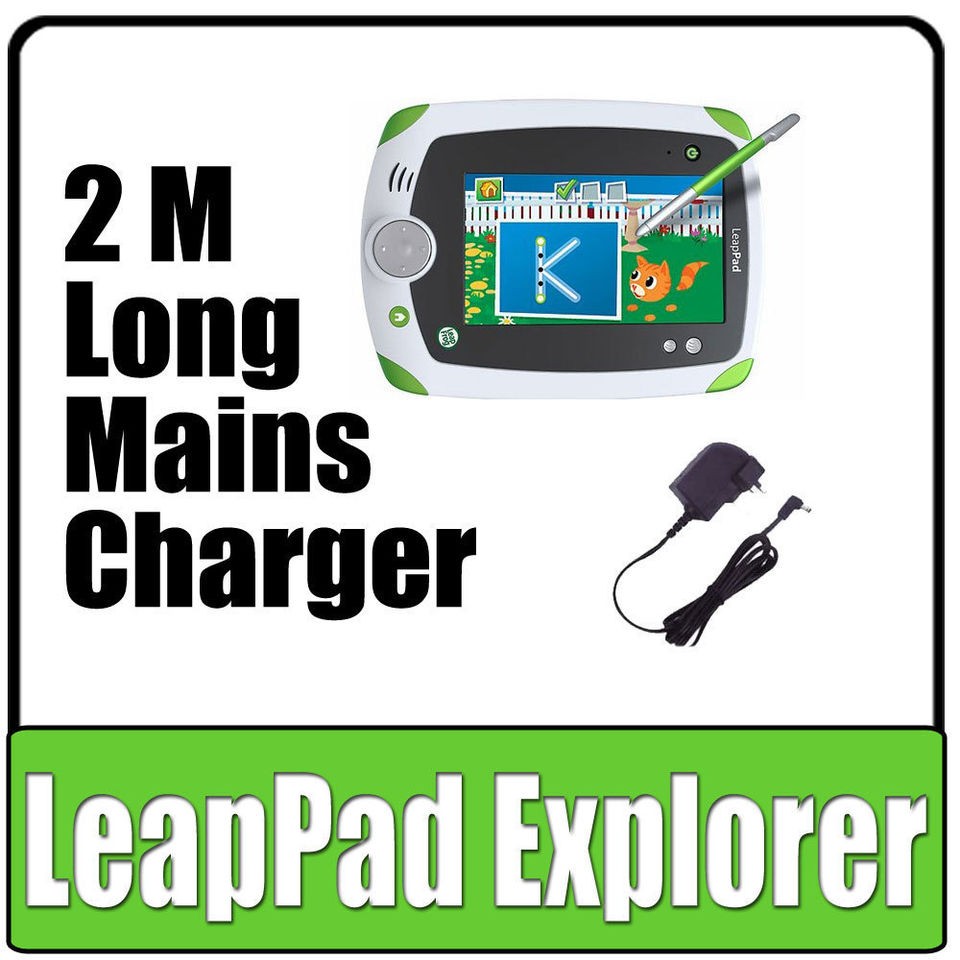   Long UK Mains 9V Charger Adapter for LeapFrog LeapPad Explorer Tablet