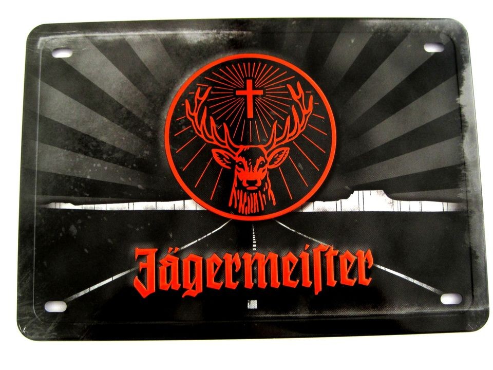 GERMAN JAGERMEISTER METAL TIN SIGN / BRAND NEW