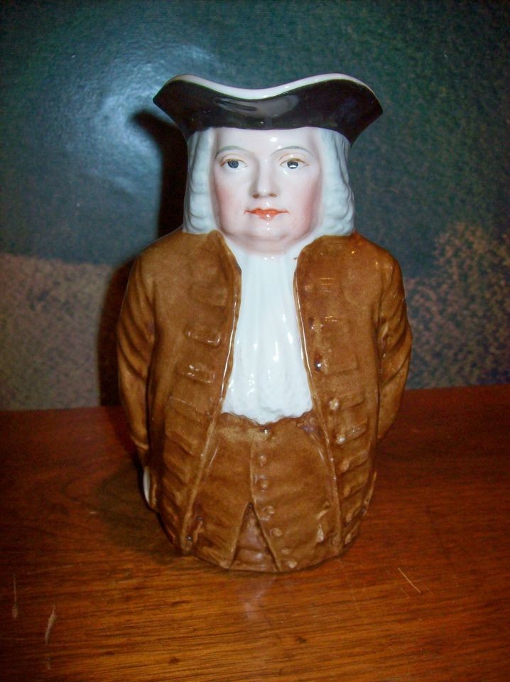 Vintage Lenox Factory Decorated William Penn Toby Jug