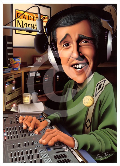 Coogan ALAN PARTRIDGE (caricature) Artwork LE print signed by artist 